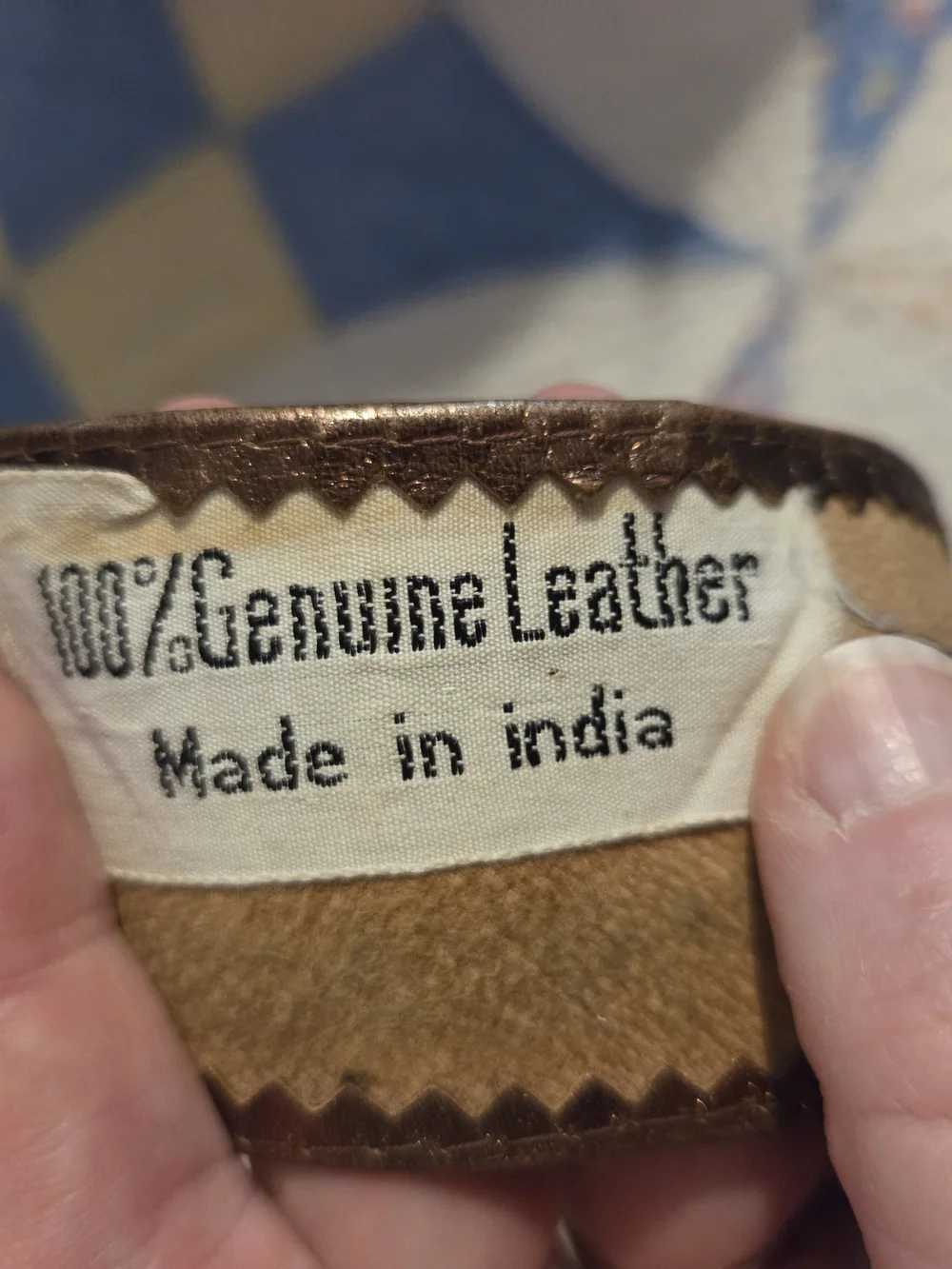 Vintage made in India leather & metal statement belt needs repair amazing piece